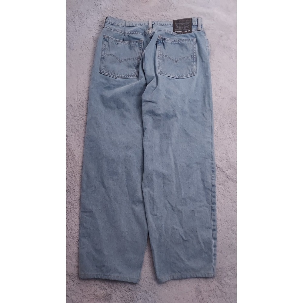Levis Jeans Mens 33x31 SUPER BAGGY Skater Grunge Hip Hop Denim MODIFIED HEMMED